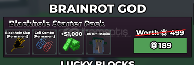 Steal a Brainrot Blackhole Starter Pack
