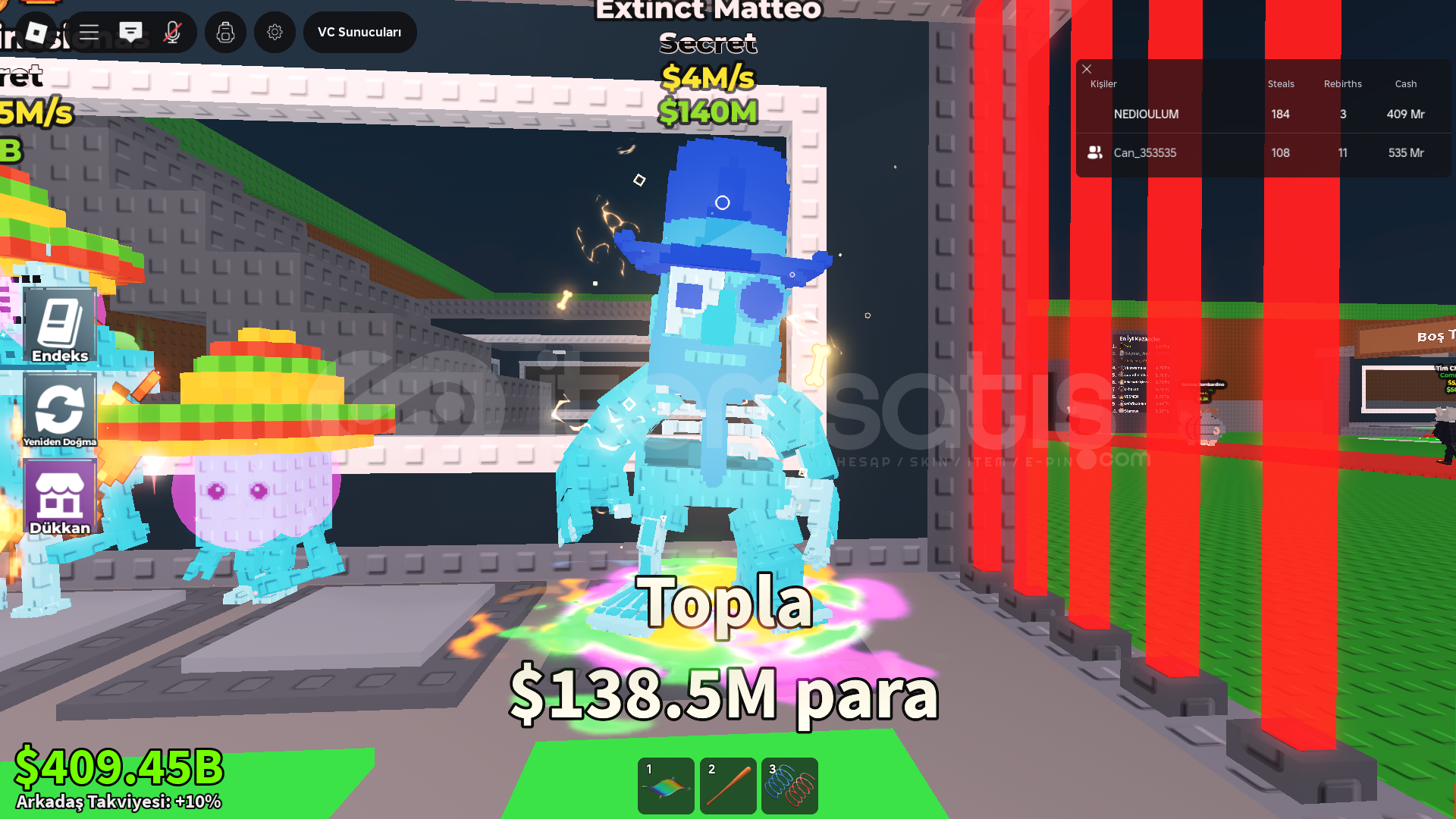 STEAL A BRAİNROT 4 ML EXTİNK MATEOO MUU STEAL A BRAİNROT 4 ML EXTİNK MATEOO MUU