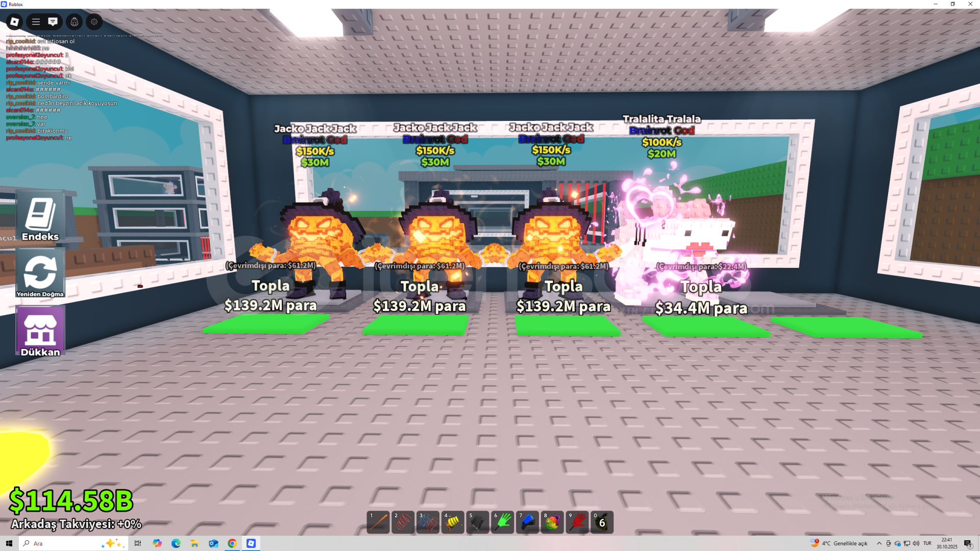 steal a brainrot 4lü paket