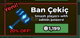 ⭐Steal A Brainrot Ban Hammer⭐