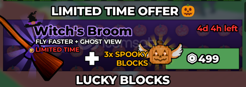 ☘️Steal a Brainrot Witchs Broom☘️ ☘️Steal a Brainrot Witchs Broom☘️