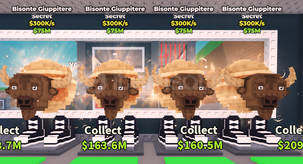 Steal A Brainrot Bisonte Giuppitere 4 Lü Paketi Steal A Brainrot Bisonte Giuppitere 4 Lü Paketi