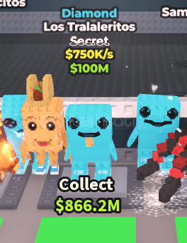 Steal A Brainrot Diamond Los Tralaleritos Steal A Brainrot Diamond Los Tralaleritos