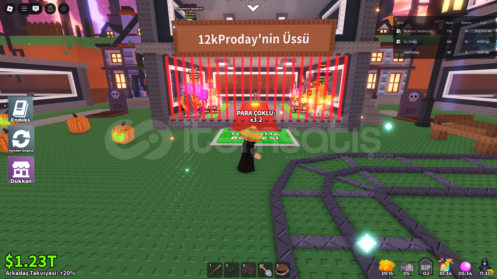 STEAL A BRAINROT / FULL BASE 1M+ DOLU STEAL A BRAINROT / FULL BASE 1M+ DOLU