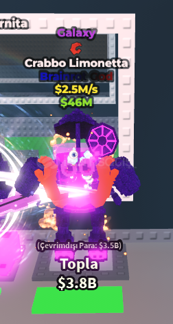 Steal A Brainrot Galaxy Crabbo Limonetta Steal A Brainrot Galaxy Crabbo Limonetta
