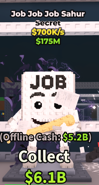 (Steal A Brainrot ) Job Job Job Sahur ! (Steal A Brainrot ) Job Job Job Sahur !