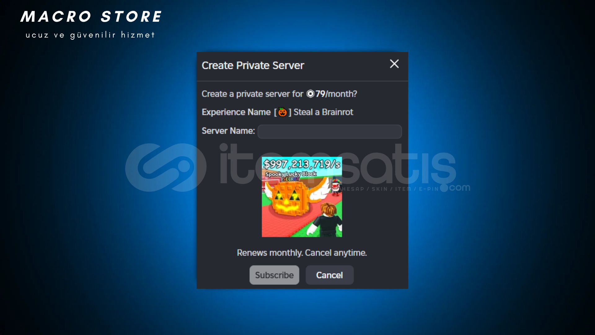 ⭐ STEAL A BRAİNROT KİŞİYE ÖZEL VİP SERVER! ⭐ ⭐ STEAL A BRAİNROT KİŞİYE ÖZEL VİP SERVER! ⭐