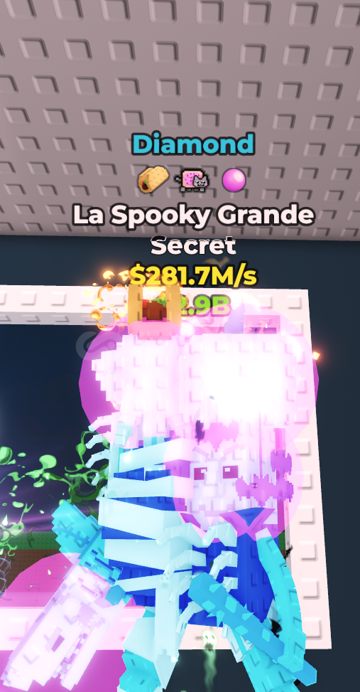 Steal a brainrot la spoky grande dimond 281 M