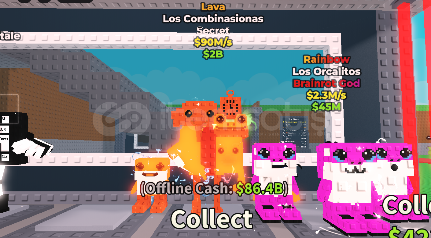 Steal A Brainrot Lava Los Combinasionas (90M) Steal A Brainrot Lava Los Combinasionas (90M)
