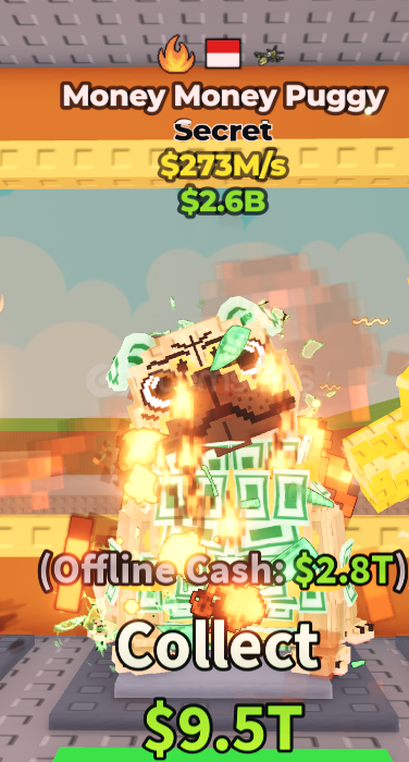 Steal a Brainrot Money Money Puggy 273m/s  Steal a Brainrot Money Money Puggy 273m/s