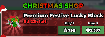 Steal A Brainrot Premium Festive Lucky Block x1