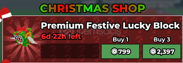 Steal A Brainrot Premium Festive Lucky Block x3