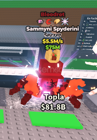 (Steal A Brainrot) SAMMY SPİDER (Steal A Brainrot) SAMMY SPİDER