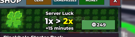 Steal a Brainrot Server Luck x2