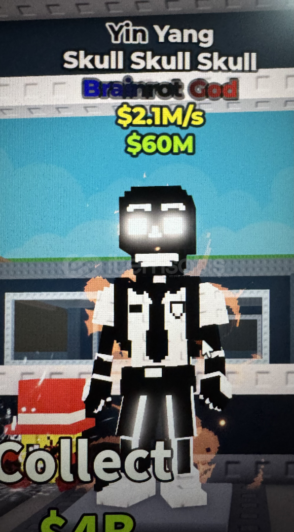 STEAL ABRAİNROT 2.1m/sYinYang Skull Skull Skull STEAL ABRAİNROT 2.1m/sYinYang Skull Skull Skull