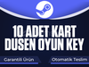 Steam 10 Adet Kart Düşen Oyun Key [Garanti] 