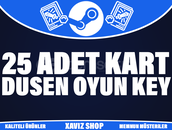 25 Adet Steam Kart Düşüren Paralı Oyun Key