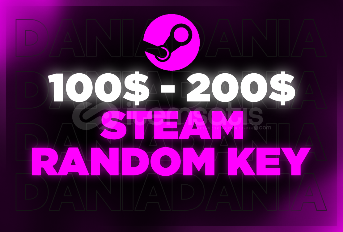 Steam 100$ - 200$ Random Key Steam 100$ - 200$ Random Key