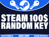 Steam 100$ / 3600₺ Random Key [Garanti]