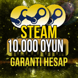 Steam 10.000 oyunlu hesap