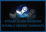 ✔ STEAM 10.000 RANDOM OYUNLU HESAP / GARANTİ ✔