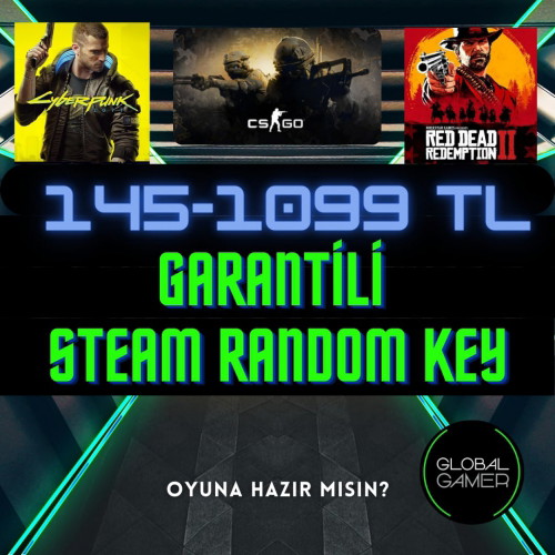 STEAM 145-1099 TL ÜZERİ OYUN GARANTİLİ RANDOM STEAM 145-1099 TL ÜZERİ OYUN GARANTİLİ RANDOM