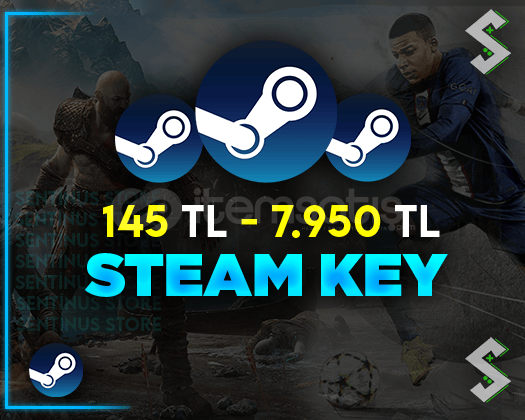 Steam 145 TL - 7950 TL Random Key Steam 145 TL - 7950 TL Random Key