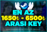 ⭐STEAM 1650₺ - 6500₺ ARASI RANDOM KEY ⭐