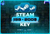 ⭐️ STEAM 199 - 200$ KEY ⭐️