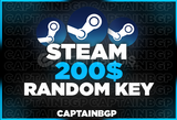 Steam 200$ Random Key