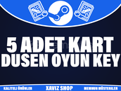 5 Adet Steam Kart Düşüren Paralı Oyun Key