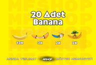 Steam 20 Banana – 4 Çeşit! | Stoklu 