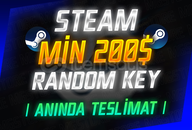 ⚡STEAM 200$ GARANTİLİ RANDOM KEY⚡