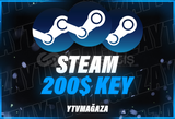 Steam 200$ Ve Üstü Garanti Random Key