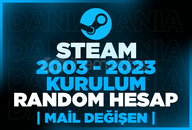 ✅Steam 2003 - 2023 Kurulum⭐Random Hesap