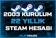 ✅STEAM 2003 KURULUM⭐22 YIL HİZMET MADALYASI