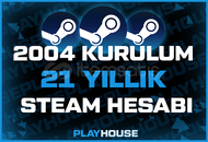✅STEAM 2004 KURULUM⭐21 YIL HİZMET MADALYASI