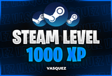 ⭐ STEAM LEVEL BOOST - 10 SET 1000 XP ⭐