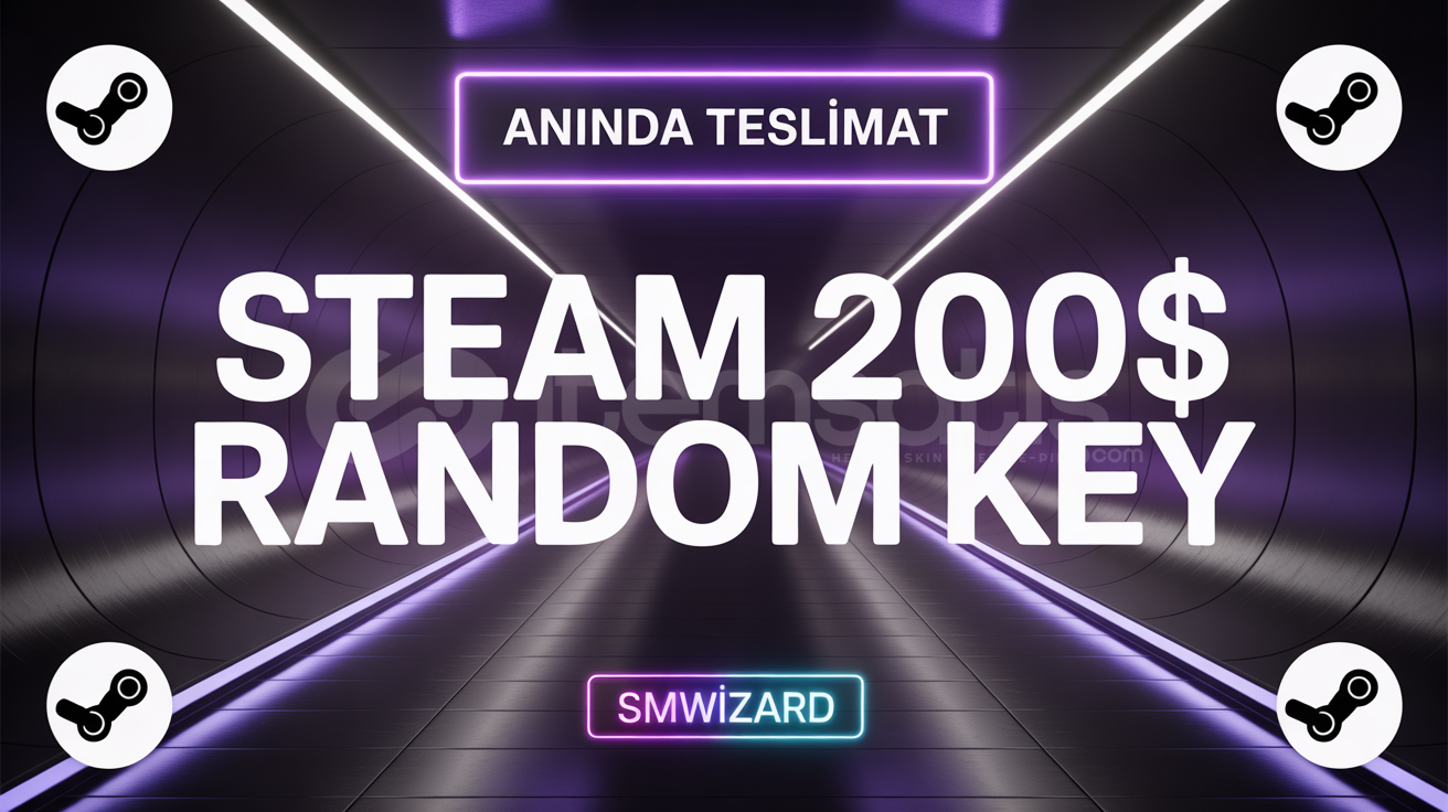 2X STEAM 200$ DOLAR GARANTİ RANDOM KEY 2X STEAM 200$ DOLAR GARANTİ RANDOM KEY