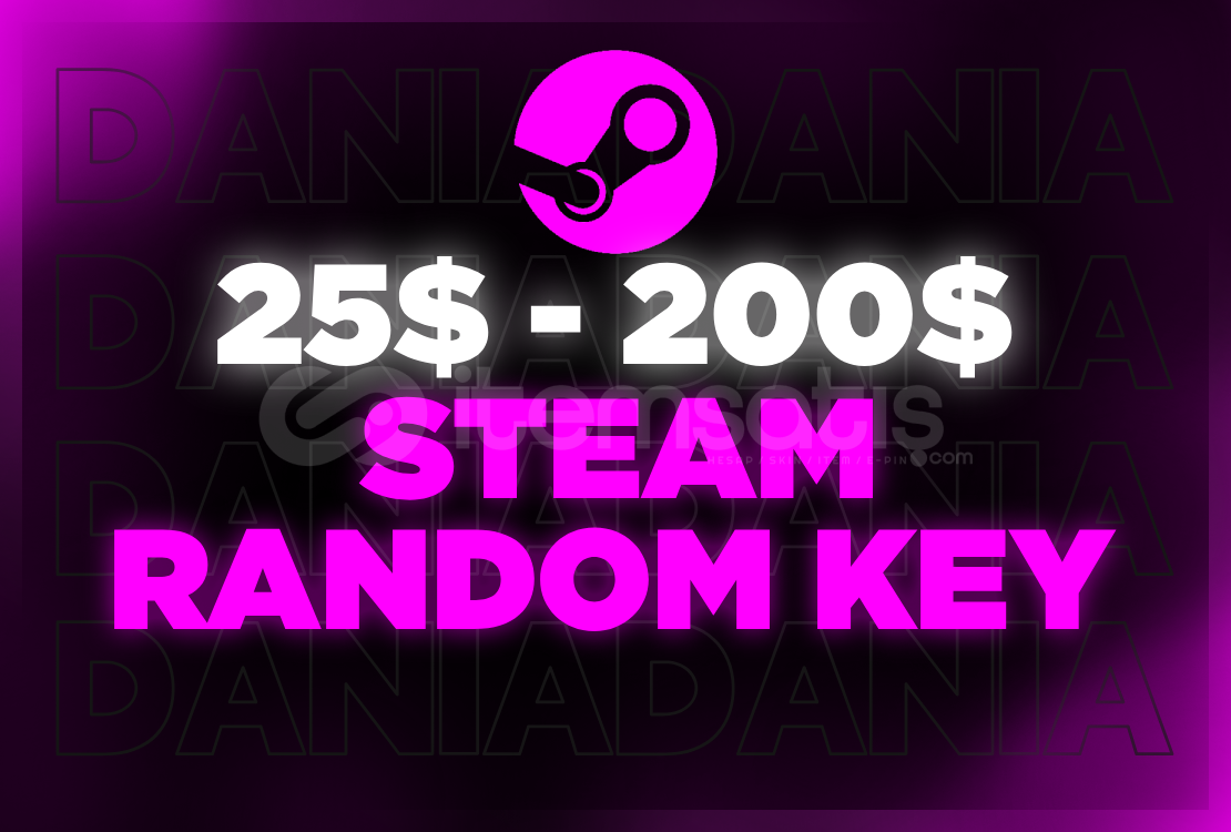 Steam 25$ - 200$ Random Key Steam 25$ - 200$ Random Key