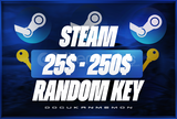 ⭐Steam 25$ - 250$ Random Key Anlık