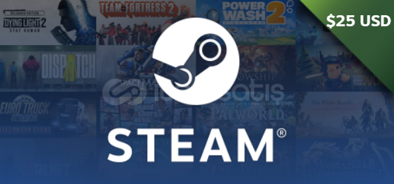 Steam 25$ Hediye Çeki Steam 25$ Hediye Çeki