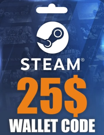 STEAM 25 USD Cüzdan Kodu  STEAM 25 USD Cüzdan Kodu