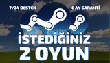 Steam 2x İstediginiz oyun 