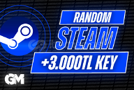 ⭐Steam 3.000TL+ Random Key | OTOMATİK TESLİM