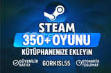 Steam 350+ oyun kutuphanenıze ekleyın
