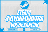 ⭐ STEAM 4 OYUN GARANTİLİ VIP HESAP - İNDİRİM ⭐