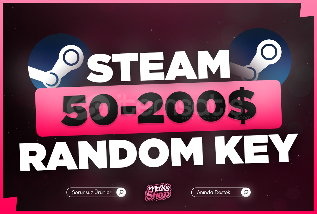 Steam 50-200$ Random Key Steam 50-200$ Random Key