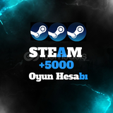 Steam 5000'den fazla oyun olan hesaplar