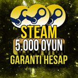 Steam 5.000 oyunlu hesap 